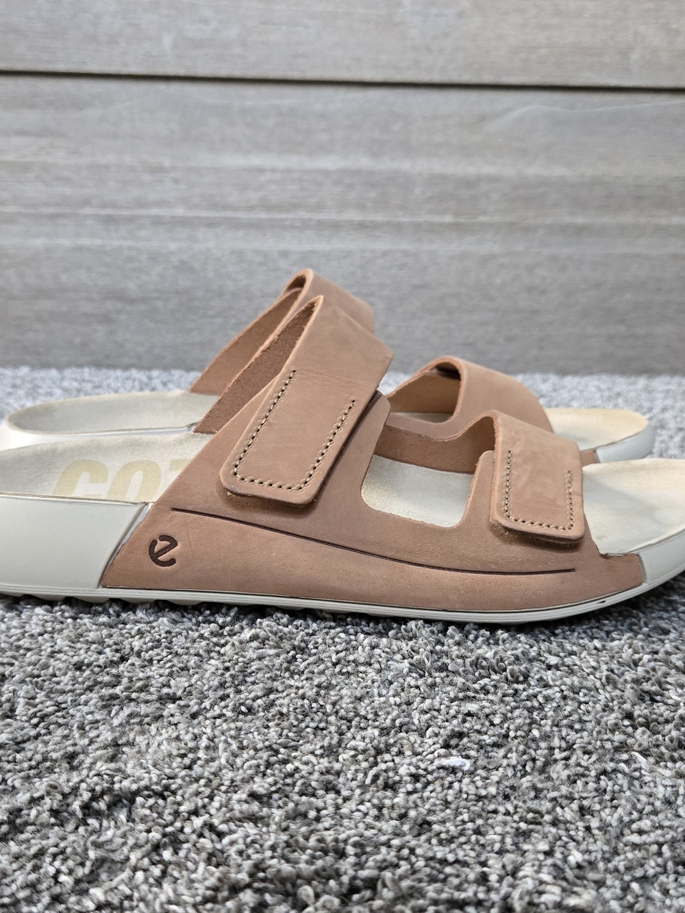 ECCO Cozmo Women's Nubuck Two-Strap Sandal NEW size EU 41 (US 10-10.5) - Picture 3 of 12